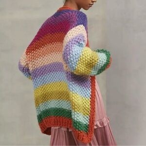 New Frnch Chunky Knit Oversized Cardigan OS